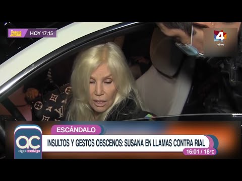 Algo Contigo - Insultos y gestos obscenos: Susana Giménez sacada contra Jorge Rial