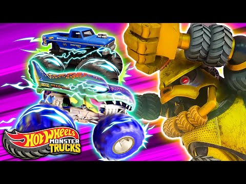 Hot Wheels Monster Trucks | Crushzilla vs. Monster Truck Battle! 2 HRS | Hot Wheels