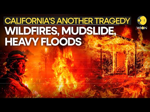 California Wildfire LIVE: Rainfall Brings Mudslides Hurts Los Angeles Wildfire Victims | WION