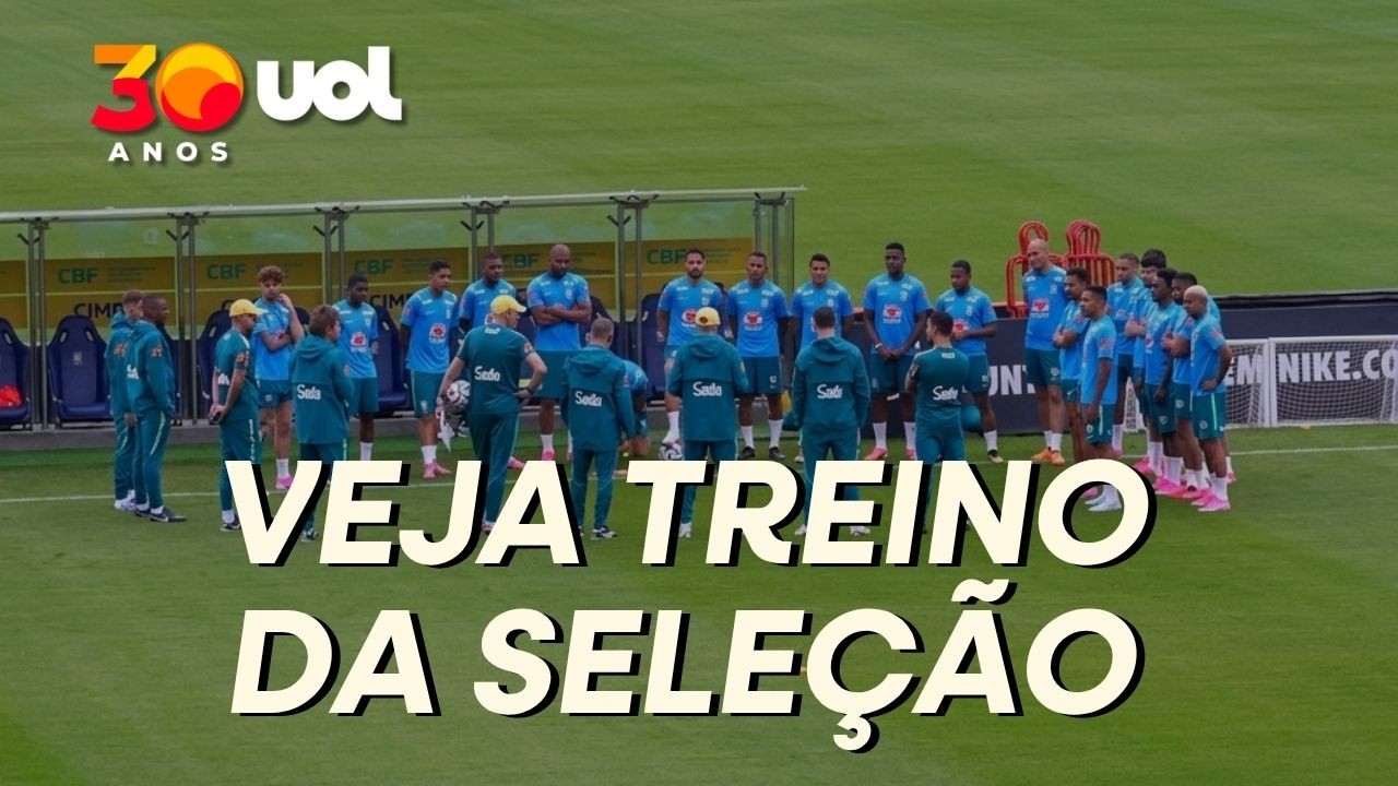 SELEÇÃO BRASILEIRA TREINA NA GRANJA COMARY EM PREPARAÇÃO PARA A COPA DO MUNDO