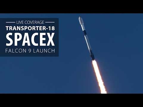 SpaceX Falcon 9, Transporter 18 임무로 캘리포니아에서 탑재체 130기 발사