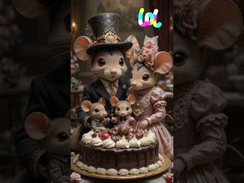 Daddy mouse found a treasure in the garbage and changed their life.