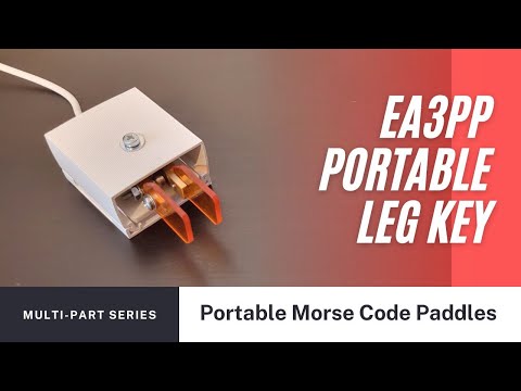 Morse Code Portable Leg Key by Andrés EA3PP