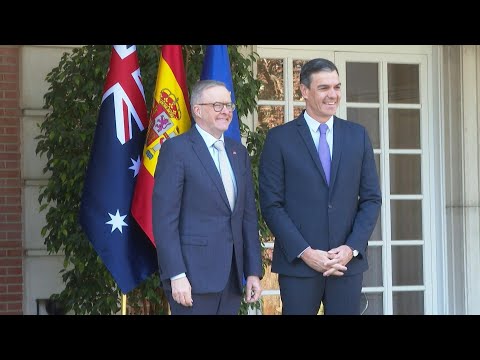 Spanish PM Pedro Sanchez welcomes Australian counterpart Anthony Albanese in Madrid | AFP
