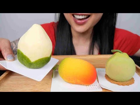 FRUIT MOUSSE CAKE (ASMR EATING SOUNDS) LIGHT WHISPERS | SAS-ASMR