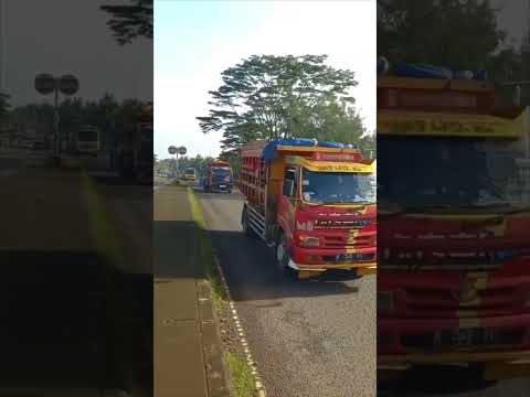 Konvoi truk juga terpantau dari arah Pantura Subang menuju Subang kota #shortvideo#demo #subang