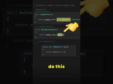 Method groups are awesome in C#