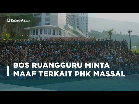 Lakukan PHK Massal, Bos Ruangguru Buka Suara| Katadata Indonesia