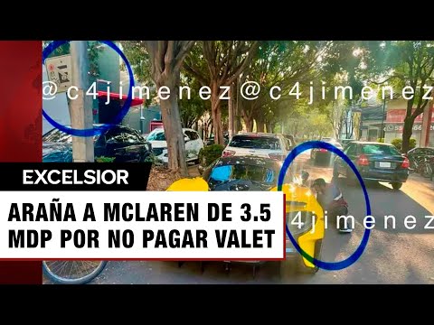 ¿No tenía para el valet parking? Ponen 'araña' a McLaren de 3.5 mdp en Polanco