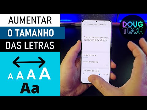 Como ajustar o TAMANHO das LETRAS no Samsung