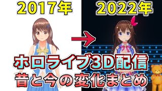 ホロライブメンバーの昔と今の3D配信まとめ【にじさんじ/切り抜き】