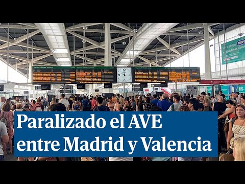 Al menos 6 500 afectados por la suspensión de la circulación de trenes AVE entre Madrid y Valencia