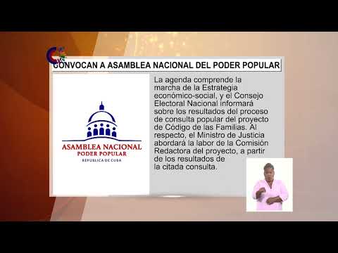 Cuba: Convocan a Asmablea Nacional del Poder Popular