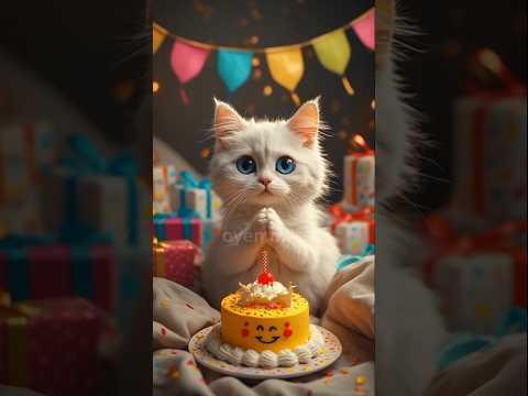 #o #animalintelligence #cat #cake #cute #happybirthday #aiandcats #aicats #funny #kitten #o