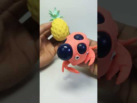 Squishy Crab and Pineapple exaggerate! #shorts #shortsfeed #shortvideo