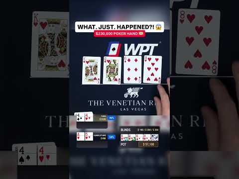 OUTRAGEOUS BLUFF in $230,000 Poker Hand at WPT Venetian Cash Game 😲 #poker #casino #pokerhands