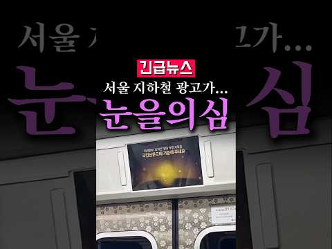 (속보) <strong>서울</strong> <strong>지하철</strong> 광고가...눈을 의심...