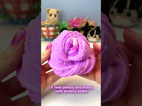 Soft Snowcream and Bread Slime asmr