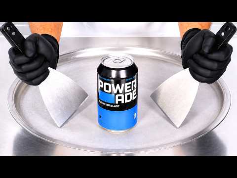 ASMR | Ice Cream Rolls - Powerade
