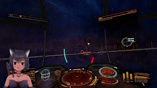 宇宙でごみ（マテリアル）の回収作業です。