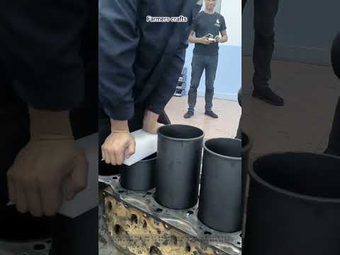 <strong>엔진</strong> 블록에 실린더 라이너를 설치하는 단계별 가이드 — 전문 <strong>엔진</strong> 오버홀: 정비사가 디젤 <strong>엔진</strong> 및 주철 블록에 습식 슬리브를 압입하고 실린더 슬리브를 교체하는 방법!