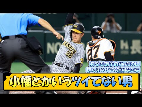 【阪神】小幡とかいうツイてない男【なんJ/2ch/5ch/ネット 反応 まとめ/阪神タイガース/岡田監督】