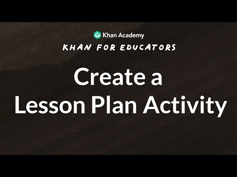 Khanmigo: Create a Lesson Plan Activity
