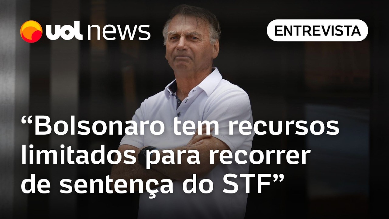 Bolsonaro tem recursos limitados para recorrer; pena deve ser cumprida ano que vem, diz jurista