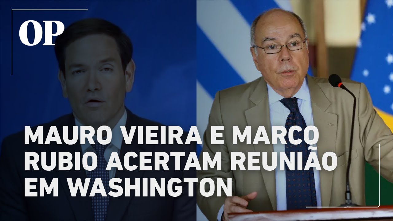 Mauro Vieira e Marco Rubio acertam reunião em Washington para tratar de agenda bilateral