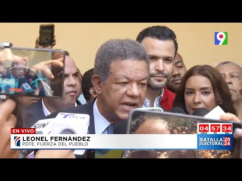 Leonel Fernández Fuerza del Pueblo ejerce derecho al voto: Todo está transcurriendo normalmente