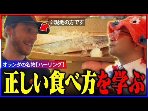 【衝撃】オランダ名物 激旨「ハーリング」の本場の食べ方とは？