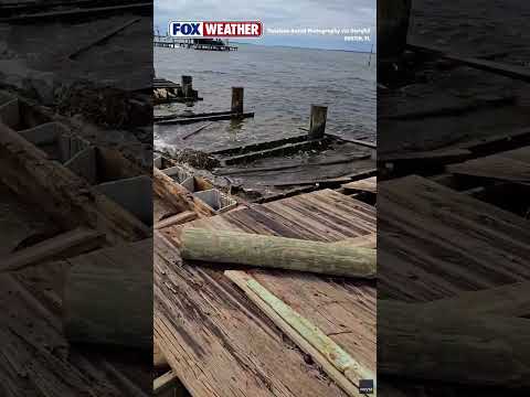Pier destroyed in Destin during Hurricane Isaias