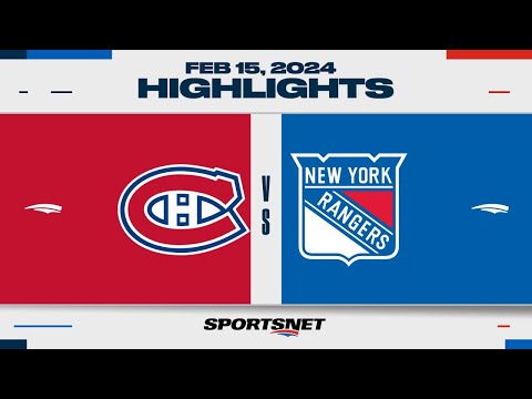 NHL Highlights | Canadiens vs. Rangers - February 15, 2024