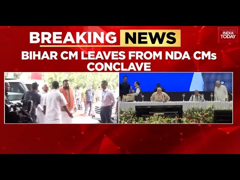 PM Modi Chairs Meet With NDA CMs In Delhi; Nitish Leaves Within Minutes After Meet Begins