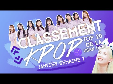 Vidéo TOP 20 CLASSEMENT KPOP  JANVIER 2022 Semaine 1