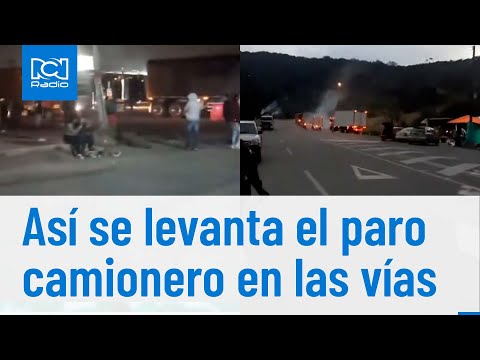 Imágenes del estado de las vías tras el levantamiento del paro camionero