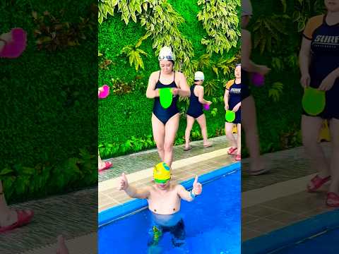 Swimming Pool 👙 🥽 Swimming Cap 🤪😚✌️#shorts #swimming #fitness #flyboard #bluesilver #waterpark