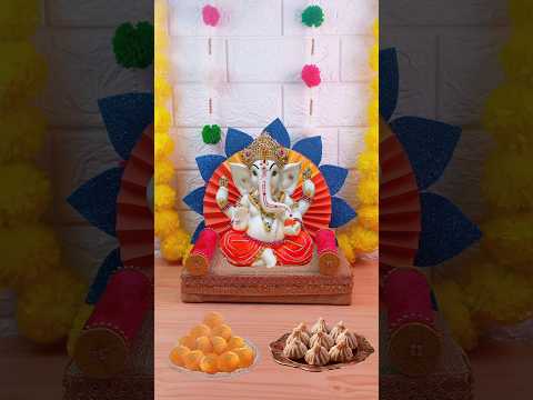 Ganesh Chathurthi Easy decoration | Ganpathi decor ideas | Simple crafts ideas #ganeshchathurthi