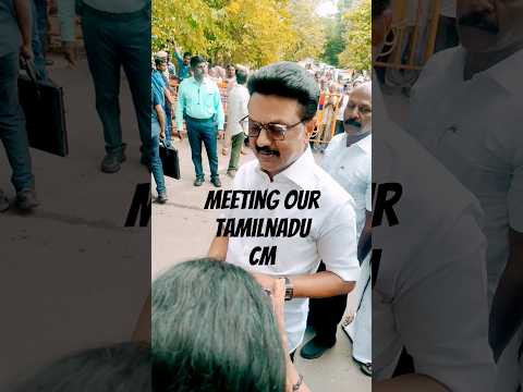A Dream Come True Moment 💛 Meeting Tamil Nadu CM Stalin Sir ❤️🖤 #mkstalin #cmmkstalin #mkstalin