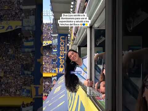 DÚA LIPA disfrutó del SUPERCLÁSICO ARGENTINO y saludó a los hinchas | Líbero