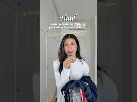 HAUL di Uniqlo per l’estate 🛍️ 90’s inspired outfit