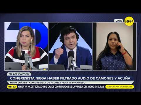 Heidy Juárez, congresista de la República, niega filtración de audios de Lady Camones y César Acuña