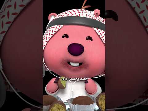 두바이 쫀~득 쿠키 사줄 뤂-덕~?💚🤎 #잔망루피 #두쫀쿠 #먹방