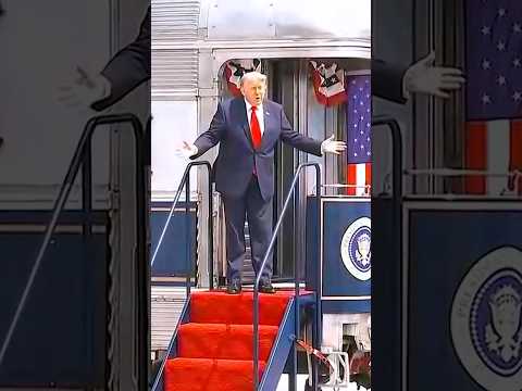 Trump Rides Freedom250 Train as He Arrives in North Dakota
