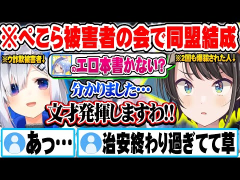 悪兎被害者の会結成でぺこらの同人誌をサーバーにばら撒く計画を企てる大空スバル達ｗ【ホロライブ 切り抜き Vtuber 天音かなた 大空スバル 兎田ぺこら】