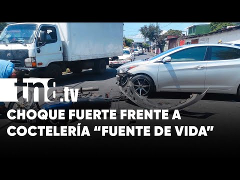 Velocidad y «tirarse» el Alto provoca otro choque más en Managua - Nicaragua