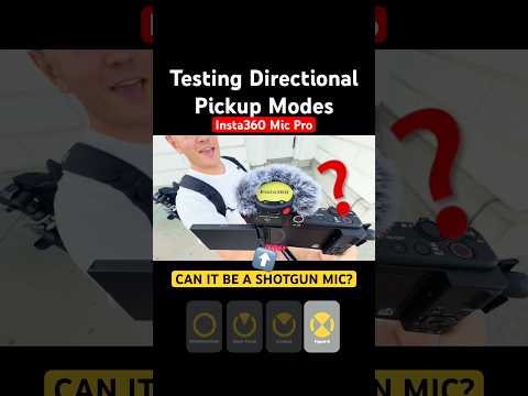 Insta360 Mic Pro: Directional Pickup Modes