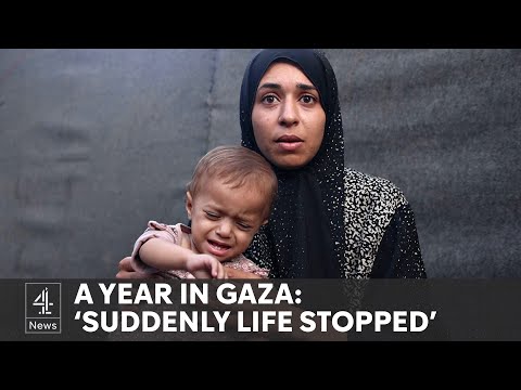 A year of devastation and war in Gaza