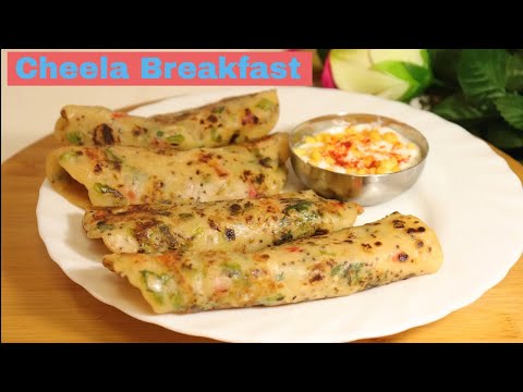 Crispy High Protein Healthy Cheela ||  Cheela Recipe in Hindi   Breakfast