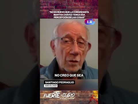 "NO ES NUEVO QUE MARTHA CHÁVEZ TENGA ESA PERCEPCIÓN DE LAS COSAS” | FUERTE Y CLARO #shorts
